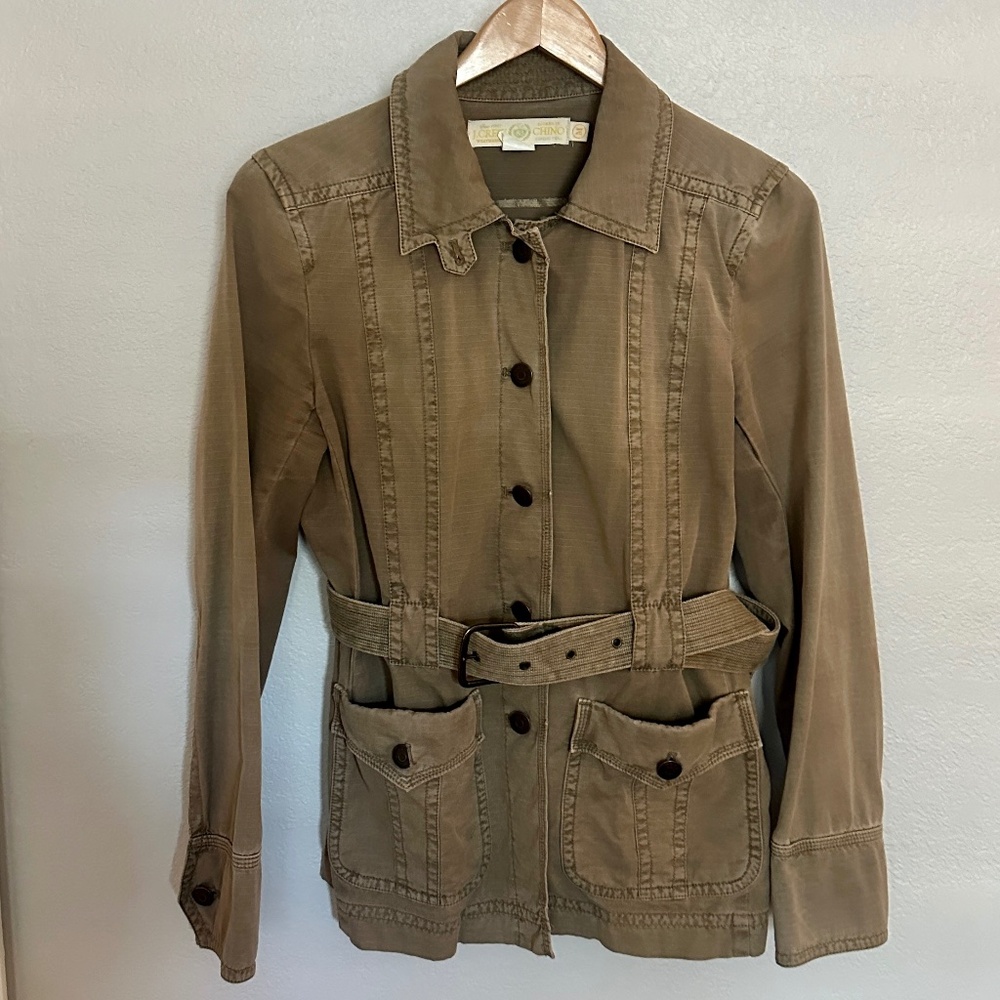 Vintage J.Crew distressed Military Jacket Size M